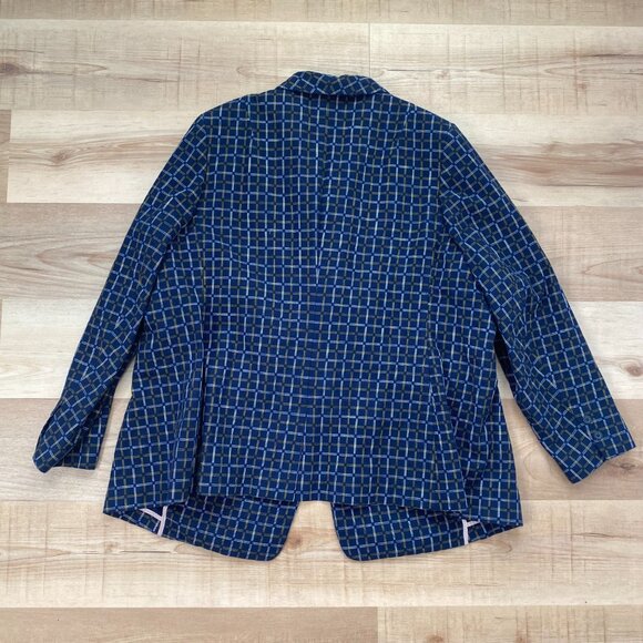 Wildfang Check Print Suit Set Essential Trouser & Essential Tux Blazer Size 26W - Picture 4 of 16